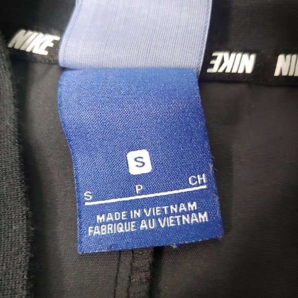 Nike Womens Small Zip Jacket Athletic Logo Black Spell Out Trim Lightweight Run - Picture 6 of 9